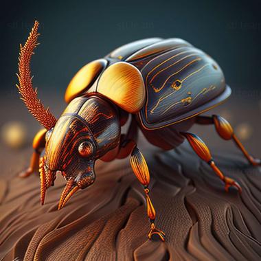 3D model Nicrophorus americanus (STL)